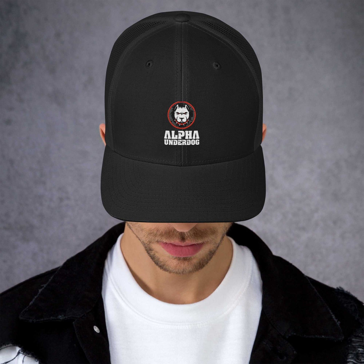 retro-trucker-hat-black-front