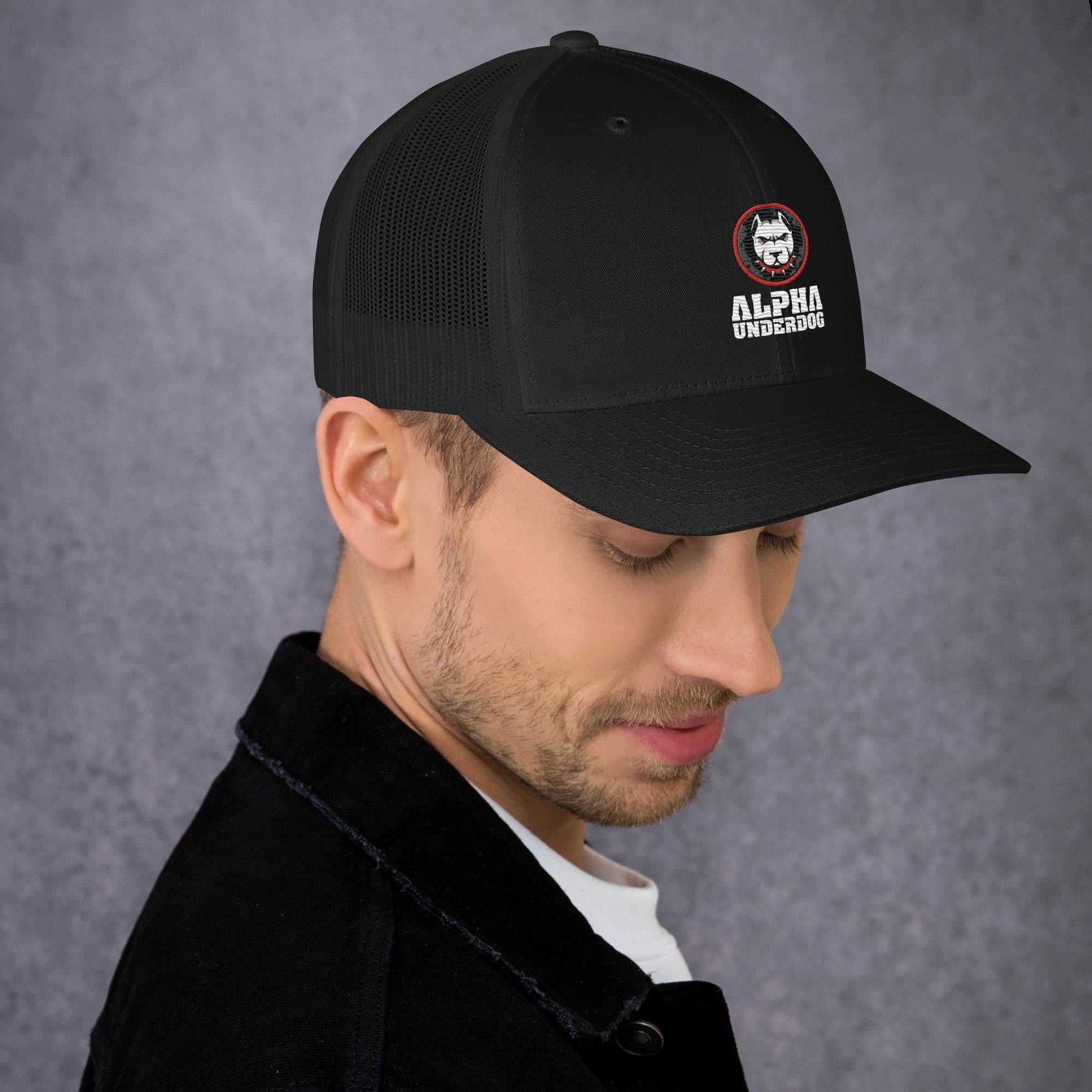 retro-trucker-hat-black-right